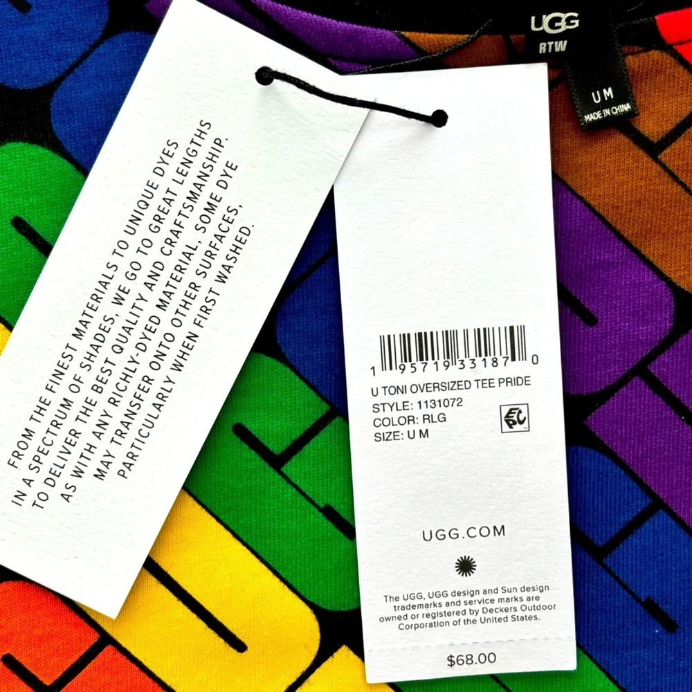 UGG Toni Oversized Pride Short Sleeve All Gender Tee--Universal M